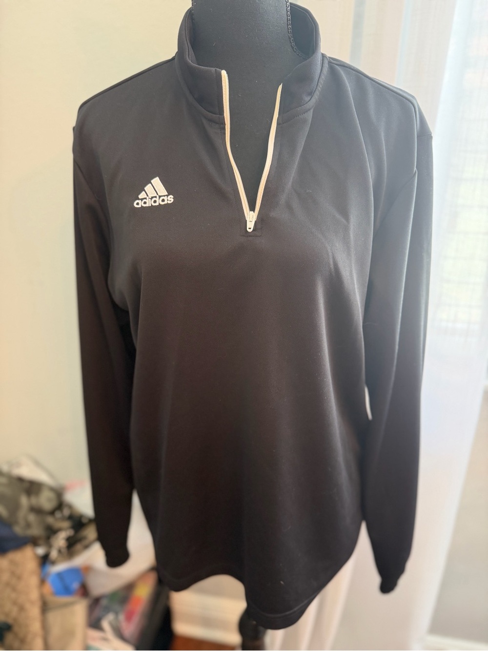 Adidas Black Quarter Zip Pullover